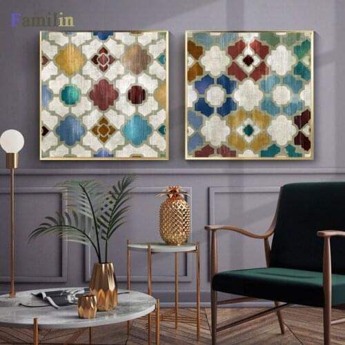 Abstract Flowing Color golden canvas painting posters and print modern decor wall art pictures for living room bedroom aisle