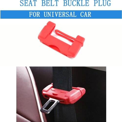 1PC Car Universal Adjustable Seat Belt Buckle Plug Protective Cover Case Anti-Scratch Dust Prevention For BMW For VW For Audi