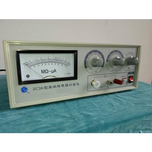Fast arrival ZC36 Insulation resistance tester Insulation resistance test value of the maximum range 17 of the 10