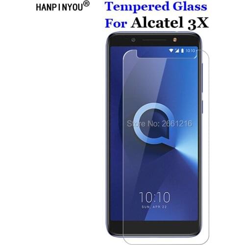 For Alcatel 3X Tempered Glass 9H 2.5D Premium Screen Protector Film For Alcatel 3X 5058A 5058I 5058J 5058T 5058Y 5.7"