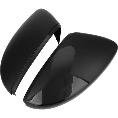 Glossy Black Rear View Door Wing Mirror Cover 3C8857537 3C8857538 Fits for Beetle / CC / Eos car accessories