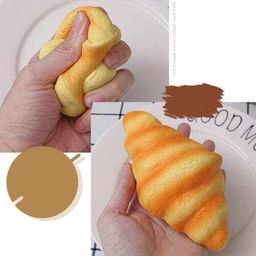 Play House Simulation Bread Buck Toys Pinch Music Decompression Artifact Fake Food Photography Props Window Cabinet Decoration