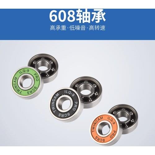 ILQ-9 PRO SCRS 608RS inline Slalom Skates Shoes Bearing ILQ9 Oiled Smooth Durable 608 Skate Bearings Black Orange Green 16pcs