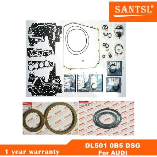 DL501 0B5 DSG Transmission Master Rebuild Kit Seal friction kit Steel kit For AUDI Repair Kit