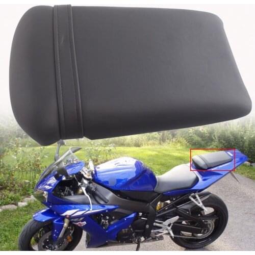Motorcycle Rear Pillion Passenger Seat Cushion Leather Seat Cover For Yamaha YZF R1 2002-2003 Motor Accessories