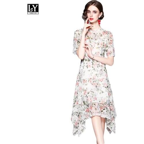 Летние платья с коротким рукавом LY VAREY LIN China At AliExpress