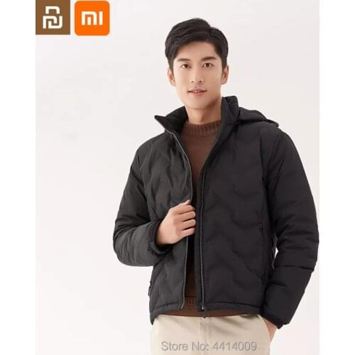 Youpin youpin mens 3D lock temperature down jacket heat storage insulation anti-drilling and anti-wrinkle cotton jacket