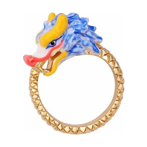 New trend opening adjustable ring net celebrity simple personality handmade enamel glaze faucet gold-plated bracelet