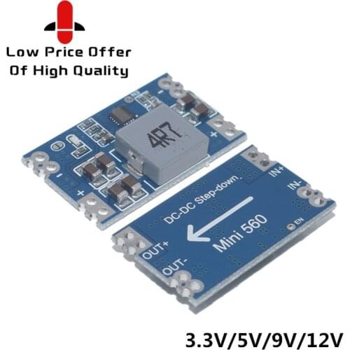 1PCS SX 5A DC-DC mini560 step-down stabilized voltage supply module output 3.3 5V 9V 12V