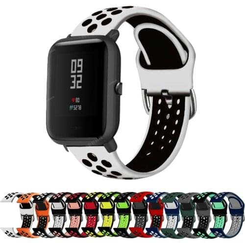 Silicone Soft Strap For Huami Amazfit Bip BIT Lite Youth 1S Smart Watch Wrist Bracelet For Amazfit Bip U Pro GTS Watchband Strap