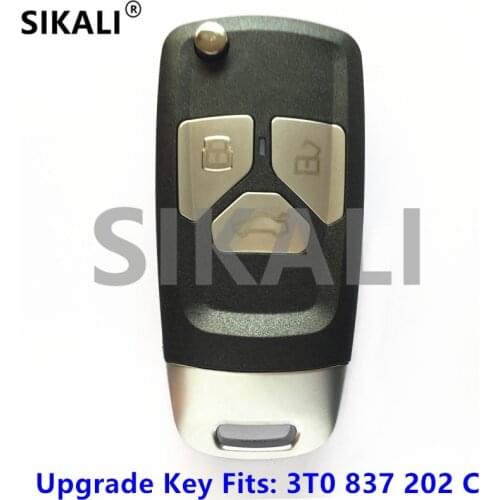 SIKALI Upgraded Remote Key for SKODA 3T0837202C Auto Door Lock Citigo/Fabia/Octavia/Rapid/Roomster/Superb/Yeti Car Control