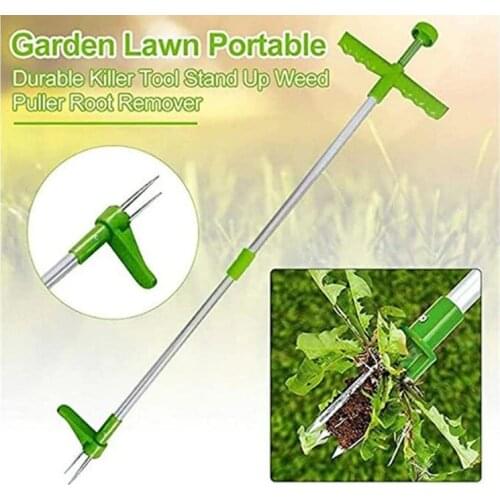 Root Remover Long Handle Lightweight Claw Weeder Manual Outdoor Yard Stand Up Garden Lawn Grass Puller Weed Killer Tool