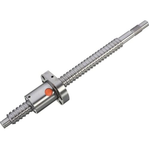 Steel Ball Screw SFU1605 L600mm Ballscrew with Single Ballnut For CNC Machine