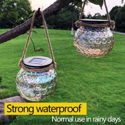 LED Lamp Solar Lights Garden Starry Sky Glass Jar Decoration Creative Balcony Wishing Night Light Home Christmas Lights Yard