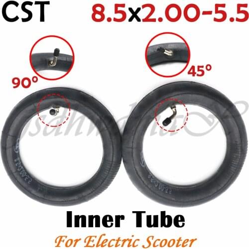CST 8.5x2.00-5.5 Inner Tube 8*2.00-5 Inner Tyre Tire 45/90 degree bent valve for Electric Scooter INOKIM Light Series V2 Camera