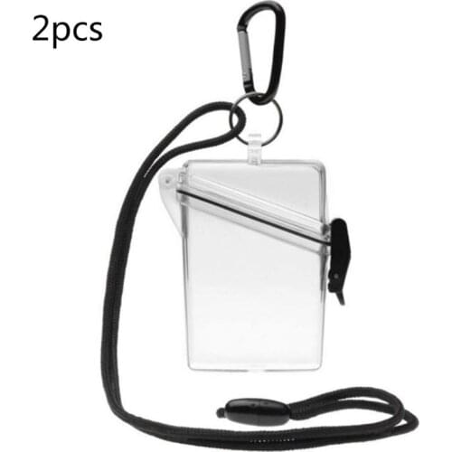 Waterproof Card Case Cover Lightweight Clear Sport Outdoor Change Box Holder
