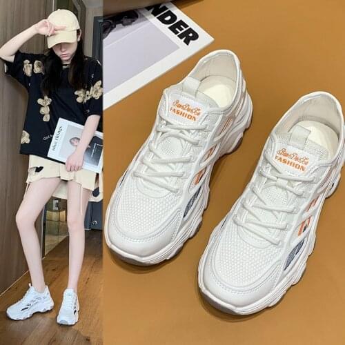 2021 Women Platform Sneakers Fashion Old Dad Shoes Woman Sneakers Mesh Breathable Sport Casual Shoes Women Chunky Sneaker