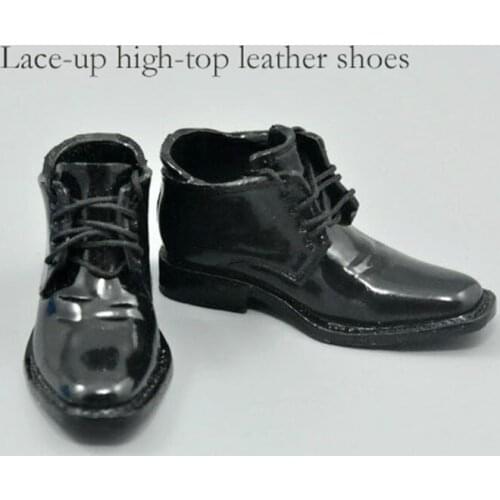 1/6 mens soldier leather shoe model series doll model toy leather shoe accessories suitable for soldiers of the same proportion