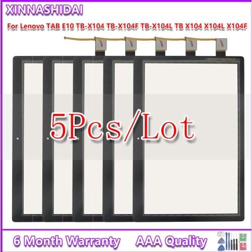 5PCS/Touch Panel For Lenovo TAB E10 TB-X104 TB-X104F TB-X104L TB X104 X104L X104F Dispaly Touch Screen Digitizer Glass 100% Wrok