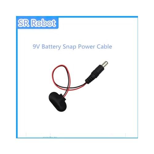 5pcs Experimental 9V Battery Snap Power Cable To DC Clip Male Line Adapter For Arduino Compatible With UNO MEGA 2560 DIY Robot