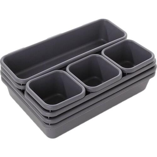8pcs Drawer Separate Organizer Free Combination Storage Desk Drawer Storage Box SDrawer Storage Pot Slots Cases
