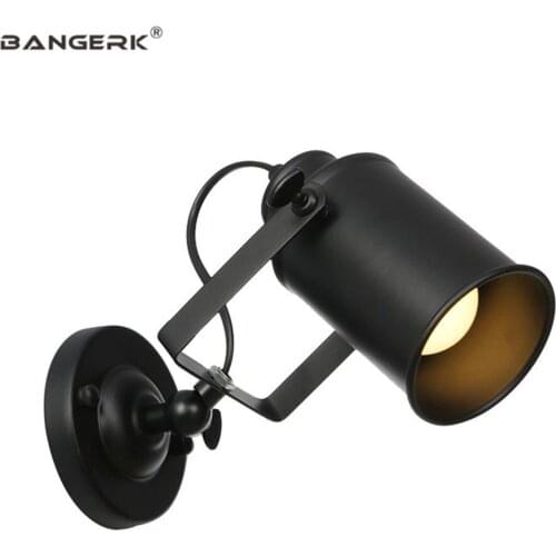 Antique Adjust LED Wall Lamp Loft Decor Sconce Wall Lights Iron Vintage Bedside Wall Light Home Lighting Wandlamp E27 Luminaire