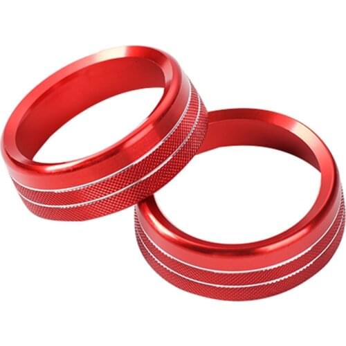 AU04 -Car Air Conditioner Adjuster Trims for Ford Mustang 2015 2016 2017 2018 2019 Generation Red