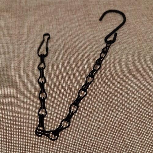 Black Hanging Chains Flower Pot Basket Bird Feeders Planters Lanterns Ornaments