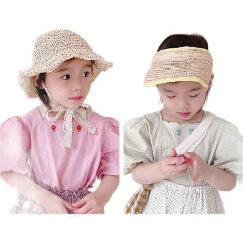Hot-Selling Korean Childrens Clothing Summer 2021 NSew Girls Lace Embroidery Square Neck Short Sleeve Shirt