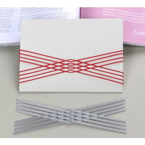 DUOFEN METAL CUTTING DIES diamond gifts ribbons celebration decorataion stencil DIY Scrapbook Paper Album 2019 new