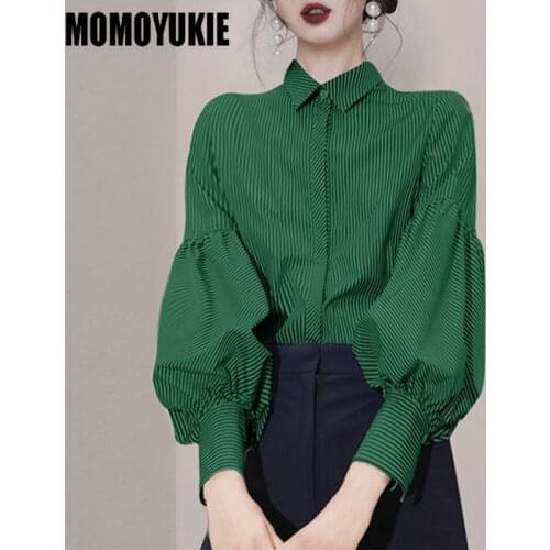 Женские рубашки в полоску Momoyukie China At AliExpress