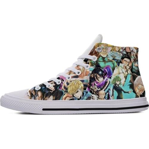 Mens Casual Shoes Cute Anime One PunchComfortable Breathable Male Zapatos Hombre Sapatos Outdoor Custom Shoes