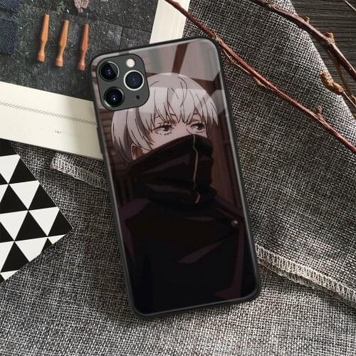 Toge Inumaki Jujutsu Kaisen Anime Soft Silicone Glass Phone Case for IPhone SE 6s 7 8 Plus X Xr Xs 11 12 Mini Pro Max Samsung