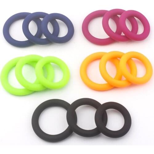 Wholesale 3Pcs Penis Ring Set Silicone Cock Rings Ejaculation Delay Cockring Sex Toys For Men Adult Product Dick Lock Erection S