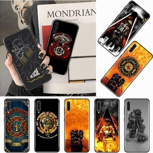 Firefighter Heroes Fireman pattern Phone Case For Samsung galaxy A S note 10 7 8 9 20 30 31 40 50 51 70 71 21 s ultra plus