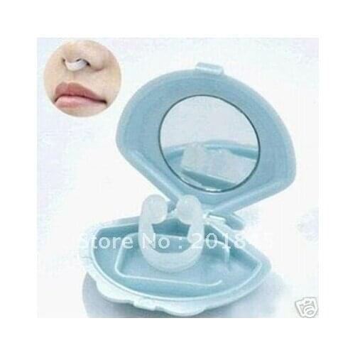 1Pcs Silicon Stopper Nasal Clip Vent nose Clip Stop Snoring Helping Sleep Familly Health Care Device