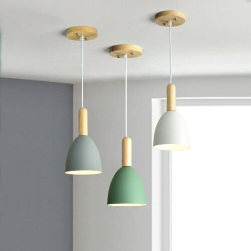 Modern LED Pendant Lights for Dining Nordic White Pendant Light E27 Bar Luminaire Restaurant Home Decoration Hanging Lamp