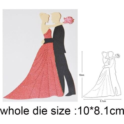 Wedding Bride Groom Metal Cutting Dies Stencils For Scrapbooking dies DIY Crafts Photo Cards Making Embossing Die Cuts 2020 New