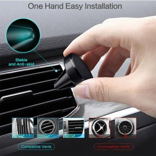 Universal Magnetic in Car Mobile Phone Holder Bracket Air Vent Phone Mount for Phones for Neodymium Magnets