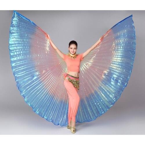 2020 Belly Dance Wings Robs Bag for Kids Girls Adults Belly Dance Costume Isis Colorful Wings Women Bellydance Oriental Wings