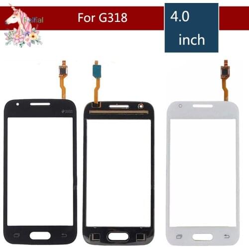 10pcs/lot For Samsung Galaxy 4.0" SM-G318H G318h G318 Touch Screen Digitizer Sensor Outer Glass Lens Panel Replacement