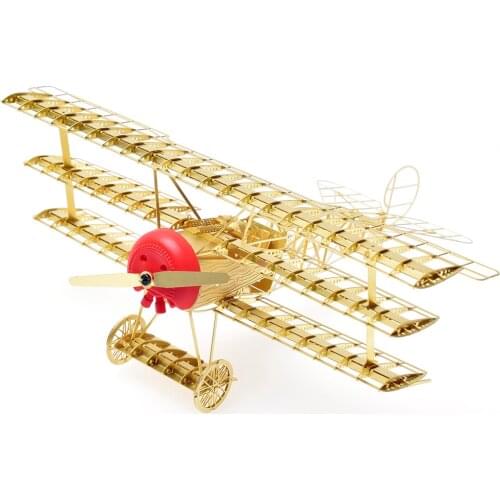 15 x 12 x 5.8cm 1/48 3D Metal Airplane Puzzle Model Kit Handmade Static Jigsaw Crafts Home Decor model Building Kits kids gifts