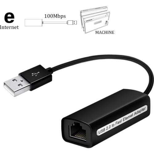 USB 2.0 to 100M Ethernet Adapter for Nintendo Switch Supporting 10/100 Ethernet for Windows 10 /Nintendos Switch
