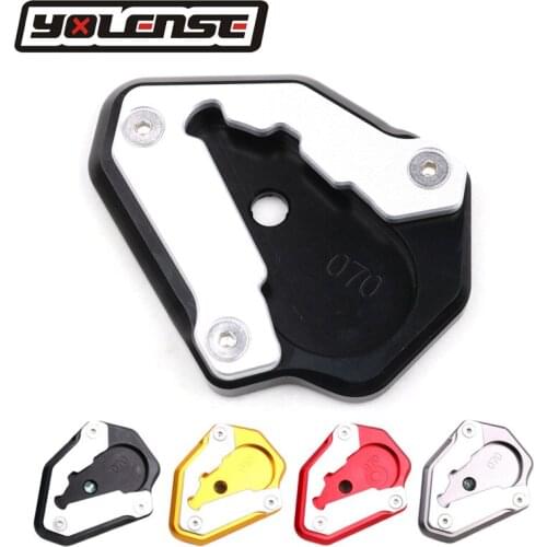 Motorcycle CNC Aluminum Kickstand Foot Side Extension Pad Support Plate Enlarge Stand For Ducati 848 1098 1198