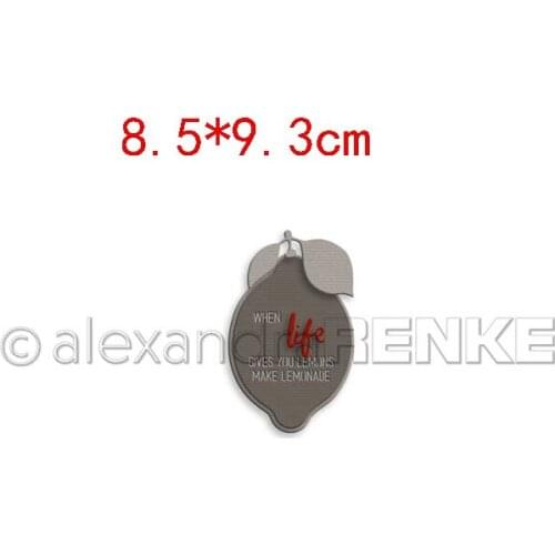 CH 2021 New Arrival lemon Metal Cutting Die 3D DIY Scrapbooking Carbon Sharp Craft Die Photo Invitation Cards Decoration