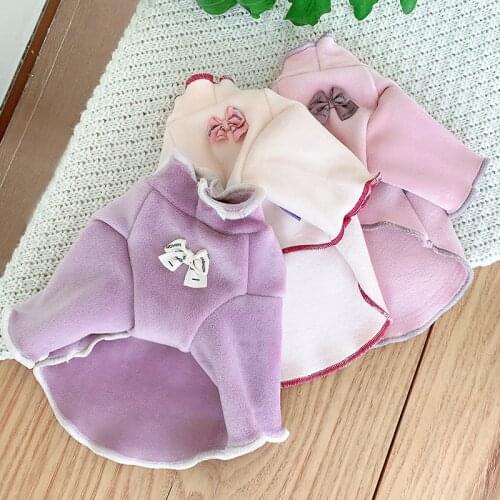 Flannel In Door Dog Pajamas Pet Clothes For Small Dogs Comfort Soft Cute Girl Female Cat XS XL Chihuahua Yorkshire Clothes Goods