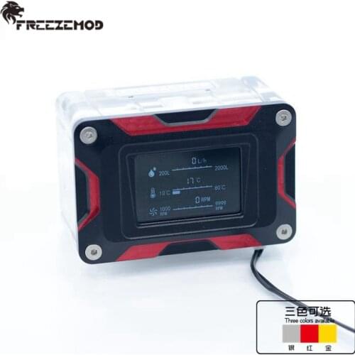 FREEZEMOD computer water cooler 2020 intelligent flow velocity temperature detection LCD sense. LSJ-ZNR