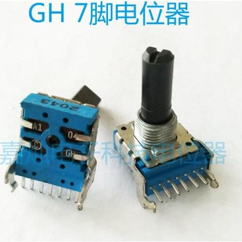 GH14 Type Horizontal Single Row 7-foot Double-link Adjustable Potentiometer Power Amplifier Rheostat 10K 20K 50K 100K