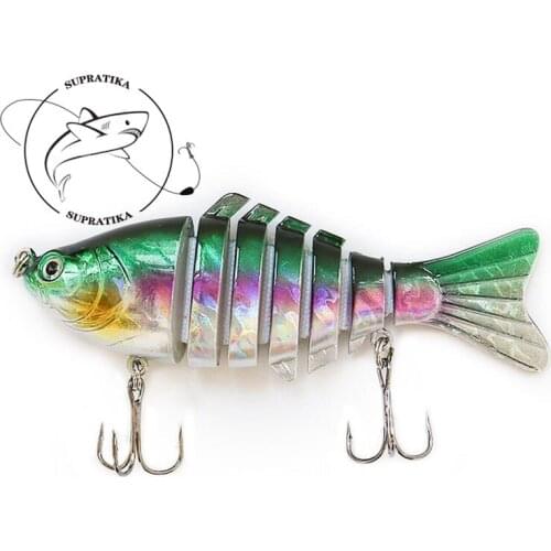 16G/10CM Artificial Sinking Wobblers 7 Segments Plastic Fishing Bait Diving Depth 0.5-1.5M Multi-section Fishing Lure Hard Lure