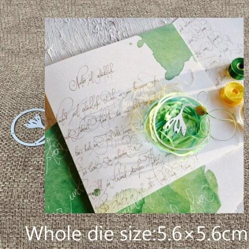 New Design Craft Metal Cutting Die cut dies flower in circle decoration scrapbooking Album Paper Card Craft Embossing die cuts